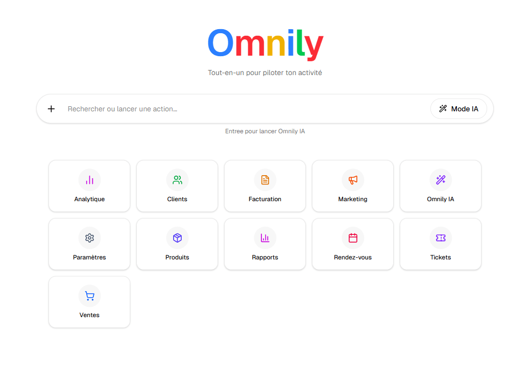Synchronisation Google Calendar Omnily — agenda connecté